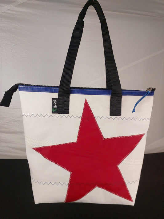 Red Star Zip Tote 943